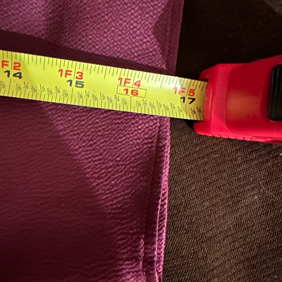 Ann Taylor Burgundy 3/4 Sleeves Front Bow Light Material No Tag Sz M. Zip OnSide - Picture 10 of 11
